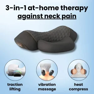 3-in-1 Cervical Pillow Hot Compress Neck Massager